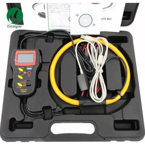 AFLEX-6300 Graphic Power Quality /Power Analyzer Display of Overlapped Voltage and Current Waveform
