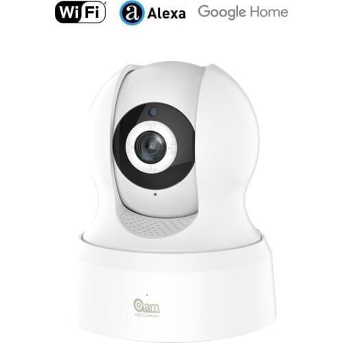 Smart Home Automation Wi-Fi IP Camera Wireless HD 720P Network Night Vision Camera Work with Alexa Echo Show