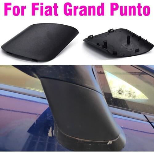 For Grand Punto 735596884 Rear View Mirror Cover Black Car Side Door Rearview Side Mirror Cover Cap Car Accessories