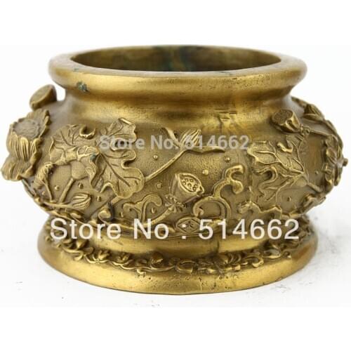 Brass FengShui Lotus Furnace-Feng Shui BRASS Furnace /Incense Burner