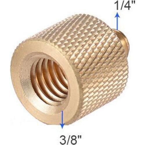 Gold Color 3/8" Female to 1/4" Male Tripod Thread Screw Adapter Brass 1/4 3/8 for Tripod Camera Light Stand Accessories