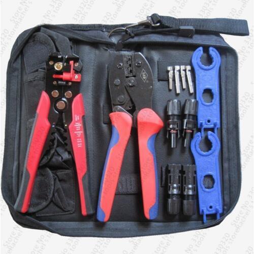 LY-2546B solar pliers line photovoltaic capacity 2.5 / 4 / 6mm2 14-10AWG connector set solar line cutting stripping tool