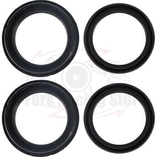 Fork Oil Seals 2PCS and Dust Seals 2 PCS For KAWASAKI ZR750 Zephyr 1991-2006 92 93 94 95 96 97 98 99 2000 01 02 03 04 05