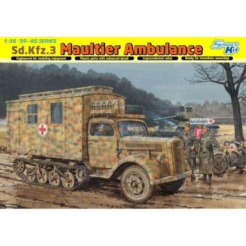Dragon model 6766 1/35 Sd.Kfz.3 Maultier Ambulance plastic model kit