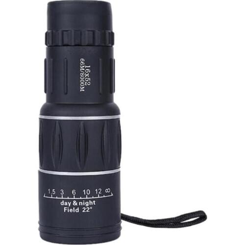 8000m 16x52 HD Dual Focus Night Vision Outdoor Fishing Hunting Monocular Telescope for tourism sightseeing games concerts sport