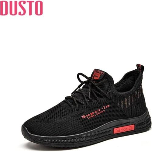 DUSTO 2021 new autumn leisure low heel flat sole shoelace decorative sneakers womens shoes