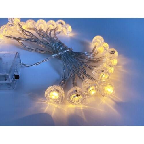 Holiday Diamonds Light String Christmas Decor Event Party New Year Flower Light Festive Party Supplies Home Decor