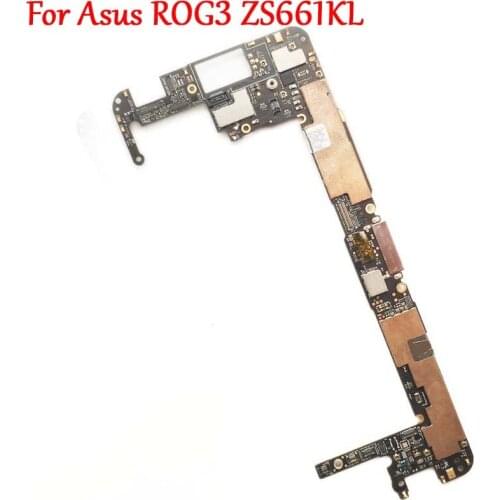 Tested Full Work Unlock Motherboard Electronic Panel For Asus ROG Phone 3 ROG3 ZS661KL Logic Circuit Board with Firmware