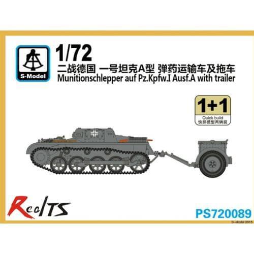 S-model 1/72 PS720089 Munitionschlepper Auf Pz.kpfw.I Ausf.A w/Trailer (1+1)