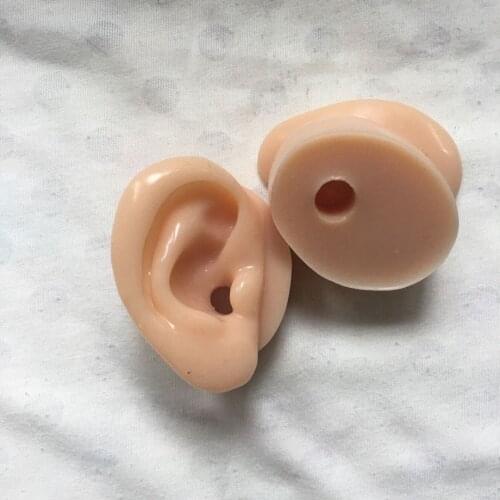 Silicone Ear model asmr decompression voice control recording equipment dedicated ear soft silicone material