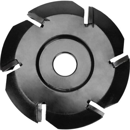 6-Tooth Steel Milling Cutter Smooth Woodworking Carving Disc Carving Disc Angle Grinder Turbo Round Plane Milling Cutter