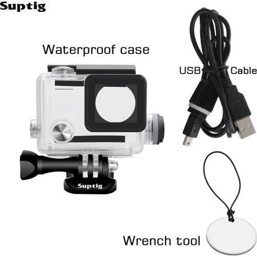 Suptig Sport Camera Accessories Chargering Waterproof Case for Gopro Hero 3/3+/4 Charger shell Housing + USB Cable For Motocycle