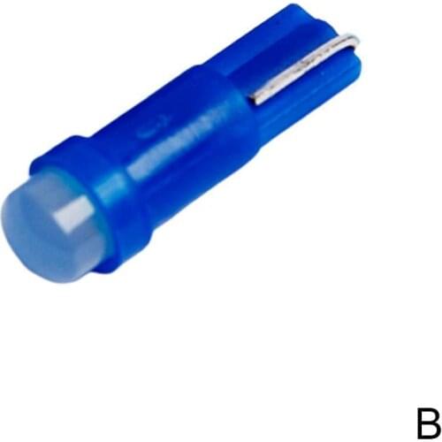 1 Pcs Car LED Light Car Bulb Ceramic T5 Car Dashboard Makeup Astigmatism Light T5 Interior Indicator COB Light Car 3D 1SMD S5I4