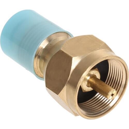 Copper Alloy Plus Stainless Steel Outdoor Gas Tank Adapter With Valve Control Safety Device Quick Connector Gas Tank Accessories