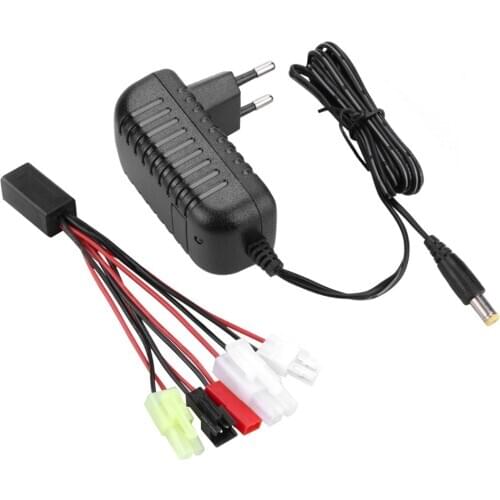 Charger Nicd Charger with 5 Connectors RC Charger for 2-10s Nimh/Nicd Battery of Airsoft RC Car Boat Drone Model