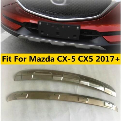 Yimaautotrims Front / Rear Bumpers Skid Bumper Protection Molding Guard Plate Cover Trim Exterior For Mazda CX-5 CX5 2017 - 2021
