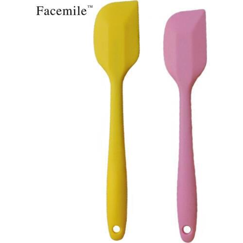 2pcs/set Non-stick Silicone Spatulas Set Heat-resistant Baking Spoon Spatulas Kitchen Tool Cake Fondant Baking Pastry Decoration