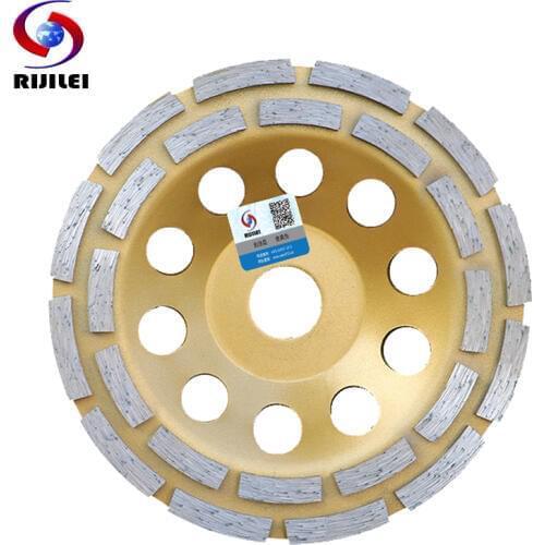 6Inch 150mm Double Row Diamond Grinding Wheel Disc Bowl Shape Grinding Cup Discs Concrete Granite Stone Ceramics Tools MX36