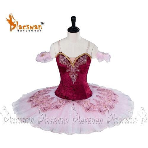 Adult Tutu Ballet Costume Professional BC001 Burgundy Platter Ballet Tutus for Competition YAGP Classical Costume Tutus Girls