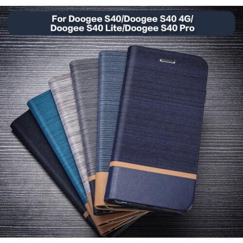 Pu Leather Wallet Case For Doogee S40 Phone Case For Doogee S40 4G Doogee S40 Lite Doogee S40 Pro Flip Case Silicone Back Cover