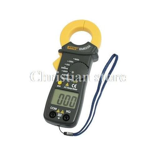 Voltage Current Resistance LCD Display Digital Clamp MultiMeter BM820A