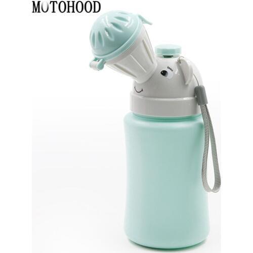 MOTOHOOD 8*18cm Children Potty Toilet Training Frog Potty Bottle Girl Boy Car Toilet Vehicular Urinal Traveling Urination 500ml
