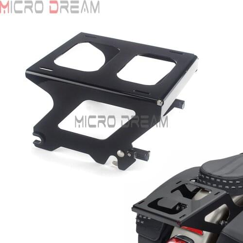 For Harley Heritage Classic Deluxe Slim Street Bob FLHC FLSL FXBB Detachable Solo Trunk Mount Tour Pack Pak Luggage Rack 2018-Up