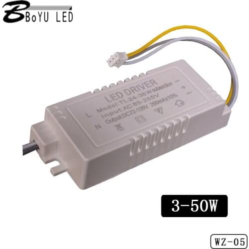 2pcs high-power LED segmented dimming power supply 3-50W isolated downlight dual-color dimming color temperature driver