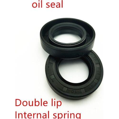 NBR framework oil seal TC28 29 30 31 31.5*48*7 8 10 11 12mm double lip with clamp spring