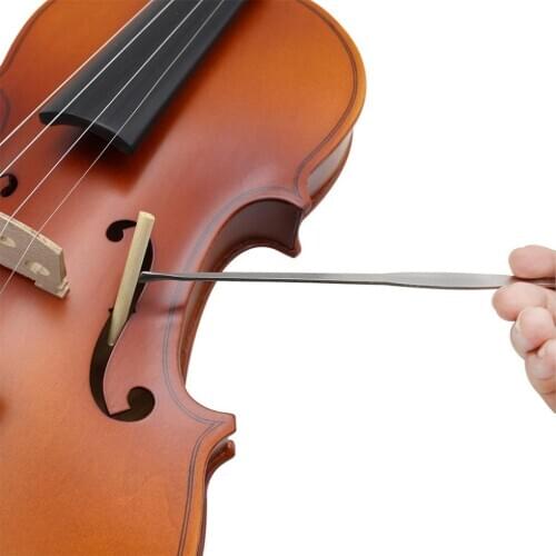 Stainless Steel Metal Violin Sound Post Setter Violin Column Hook Luthier Gauge Install Tool