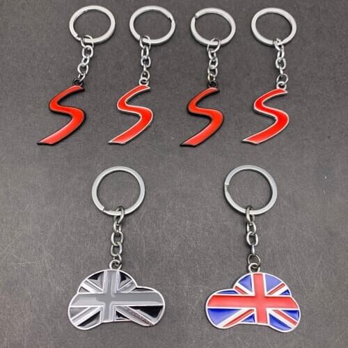 Car Styling Metal Logo Key Chain Key Ring for Keychain Mini Cooper S Countryman Cabrio Jcw Clubman r50 r53 r56 Minicoope