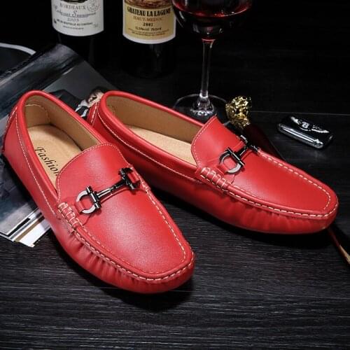 Fashion Mens Shoes Casual Luxury Brand Summer Men Loafers Genuine Leather Moccasins Male Comfy Breathable Slip On Boat Shoes Man