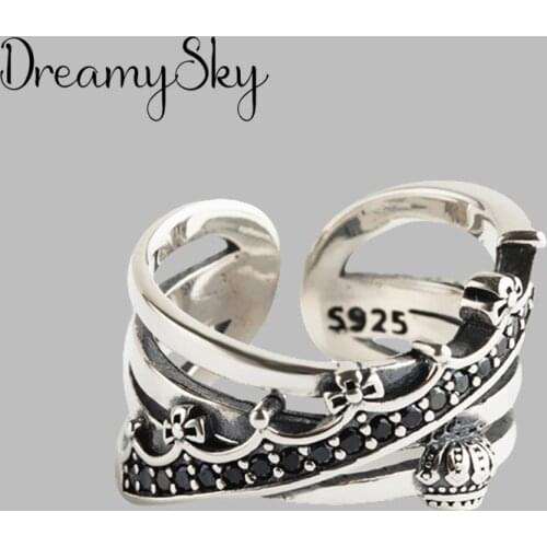 Fashion Female Crown Finger Rings For Women Lover Wedding Jewelry Party Trendy Statement Rings Wholesale