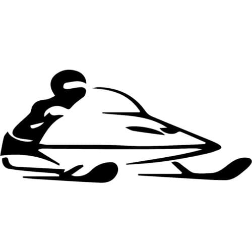 Fashionable and Interesting Snowmobile Sled Car Sticker Pvc Funny Creative Window Auto Body Waterproof Sunscreen Decal Decorate
