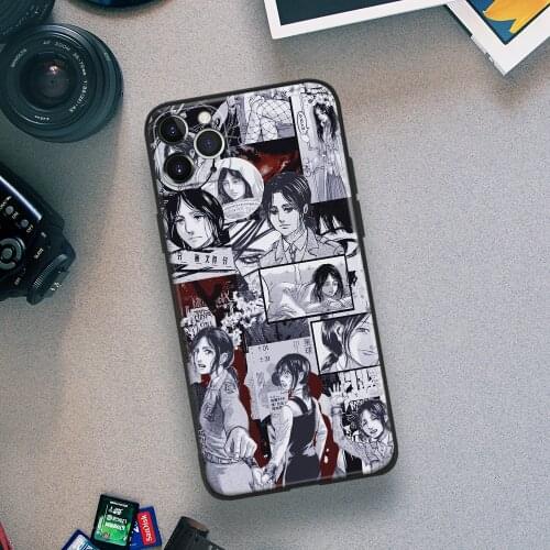 Pieck Finger Attack on Titan Anime Phone Case For IPhone 11 12 Mini Pro XS Max X XR 6s 7 8 Plus SE Soft TPU Glass Cover