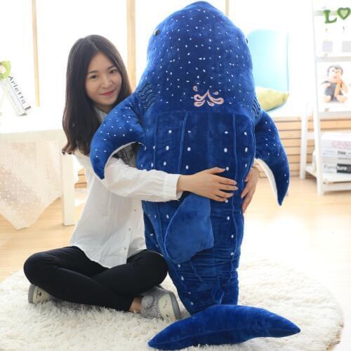 New Style Blue Shark Plush Toys Big Fish Cloth doll Whale stuffed plush animals doll Children Birthday Gift 2019