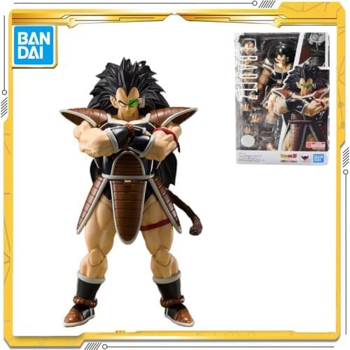 Original BANDAI Dragon Ball SHF Raditz Action Collection Model Toy Anime Super Saiyan Figure Toys For Kids