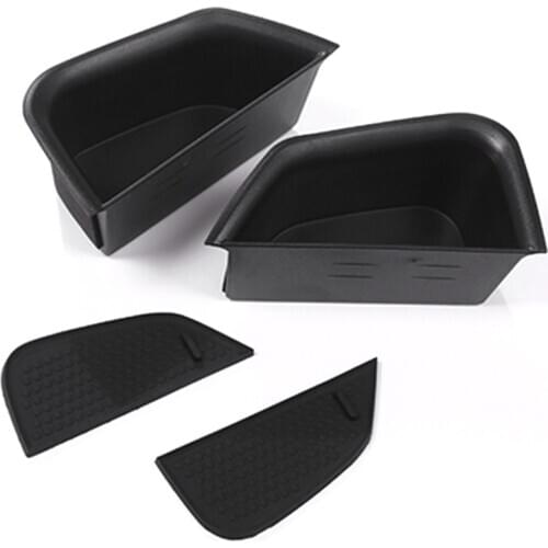 Front Door Handle Armrest Container Tray Storage Box with Non-Slip Mat for Alfa Romeo Giulia 2017 Car Accessories