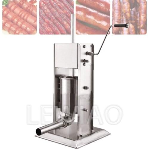 Manual Sausage Fill Meat Stuffer Vertical Stainless Steel Commercial Homemade Multi-Function Sausage Processing Machine