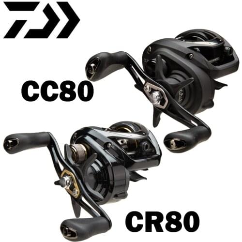 DAIWA CR80/CC80 Baitcasting Fishing Reel 6.8:1/7.5:1 7KG Power 195g Light Weight Metal Spool Baitcast reel Daiwa Spool