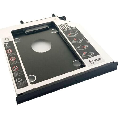 SATA 2nd Hard Drive SSD HDD Module Caddy Adapter for Lenovo IdeaPad Y500 Y500N Y510P With Bezel and Bracket