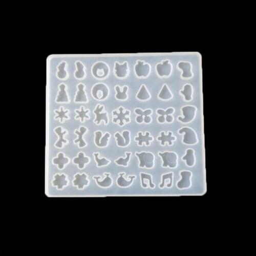 DIY Silicone Ear Stud Earring Mold Jewelry Pendant Epoxy Resin Casting Mould Making Tool Craft Decorative