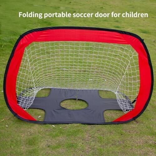 Foldable Football Gate Net Goal Gate Extra-Sturdy Portable Soccer Ball Practice Gate for Children Students Soccer Training