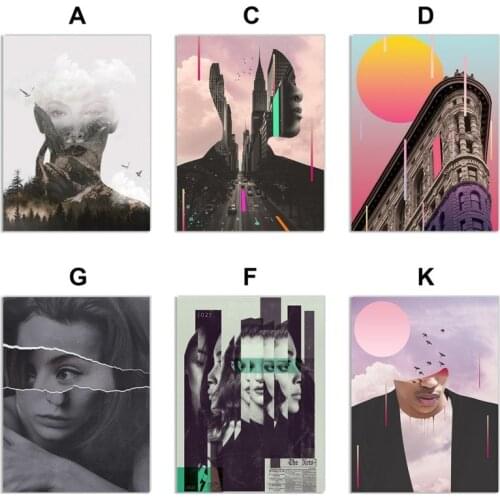 Modern Figure Print Retro Poster Wall Art Canvas Painting Nordic Posters and Prints Wall Pictures for Living Room Bedroom Decor