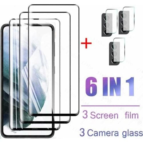 Glass For Samsung Galaxy S21 Plus Tempered Glass Full Cover Glass For Samsung Galaxy S20 FE 5G HD Phone Screen Protector Glass