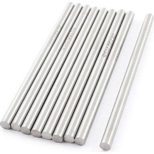 5mm x 100mm Silver Tone HSS Boring Tool Round Lathe Bar Rod