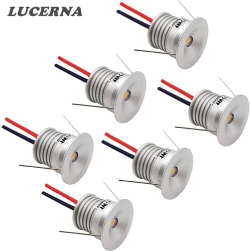 1W IP65 12V Mini LED Downlight Ceiling Spot Light 25mm Cutout Recessed Showcase Cabinet Light Spotlight Led Spots Canopy