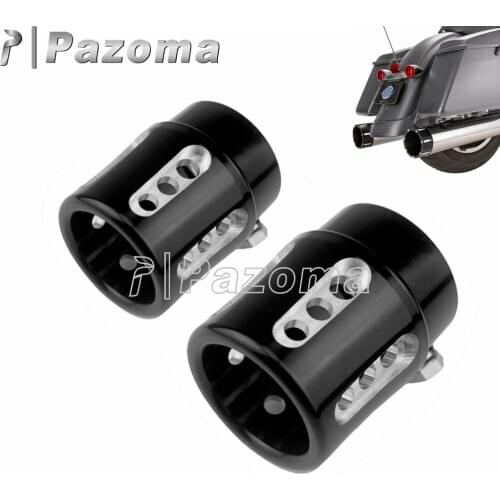 Motorcycle Exhaust Tip Universal 1-3/4" Straight Cut Exhaust Muffler Pipes Tip End Cap For Harley Cafe Racer Honda Yamaha BMW