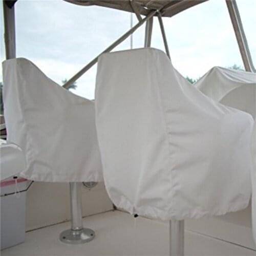 1Pcs Boat Seat Cover Outdoor Waterproof Pedestal Pontoon Captain Boat Bench Chair Seat Cover Chair Protective Covers