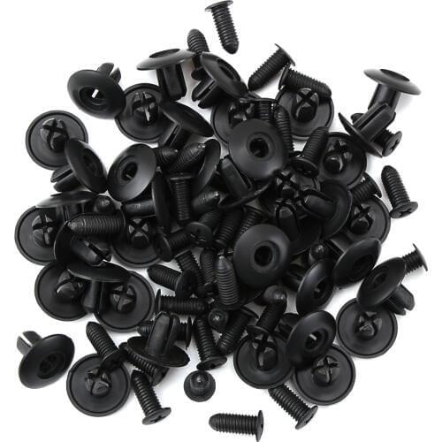 40Pcs Car styling buckle clip Screw for corolla renault clio subaru renault megane 2 passat b6 golf 5 citroen c3